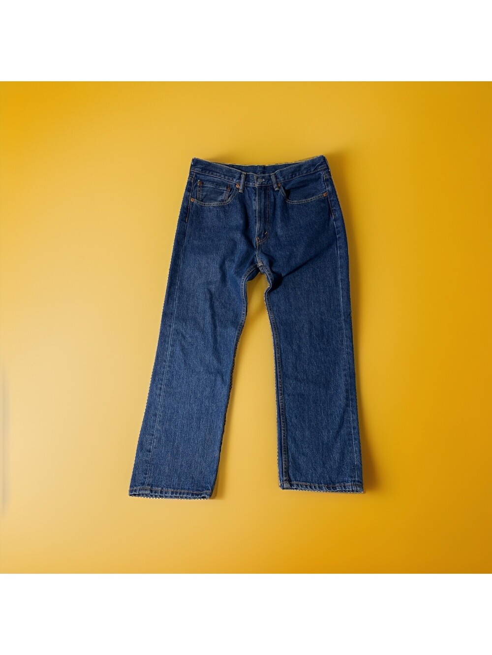 Levi’s 505 Jeans Regular Men's 34 x 29 Blue Straight Leg Classic - Picture 4 of 7